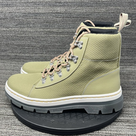 Dr. Martens Combs W Boot Women 11 Olive Green Nylon Ripstop Lace Punk Grunge NEW - Picture 3 of 13